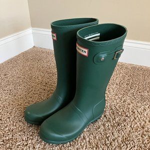 Kids Hunter Boots - Green - Size US 4G / 3B UK 2